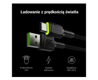 Green Cell Kabel USB 3.0 - USB-C (LED, 2m) - 546124 - zdjęcie 7